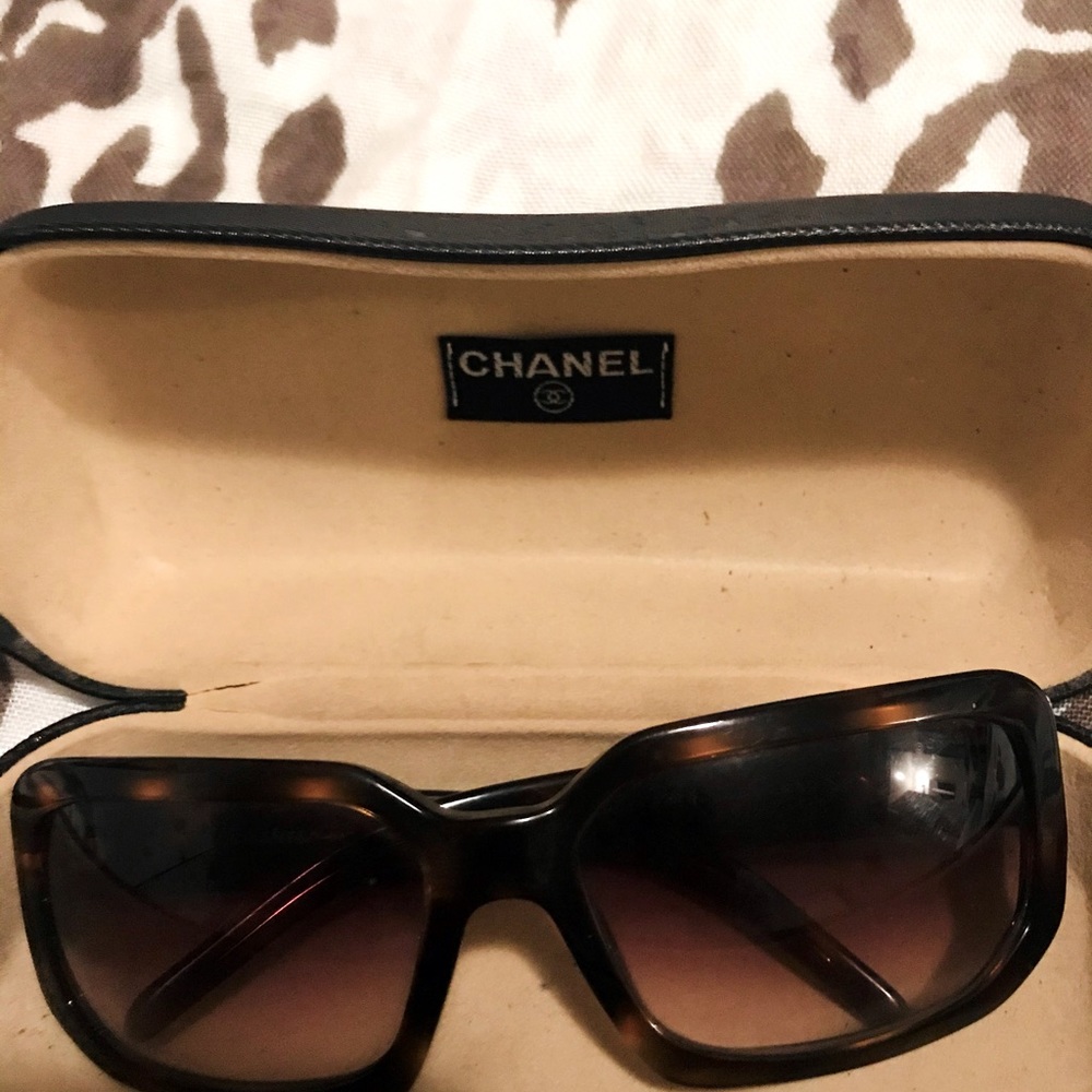 Authentic Chanel Tortoise sunglasses